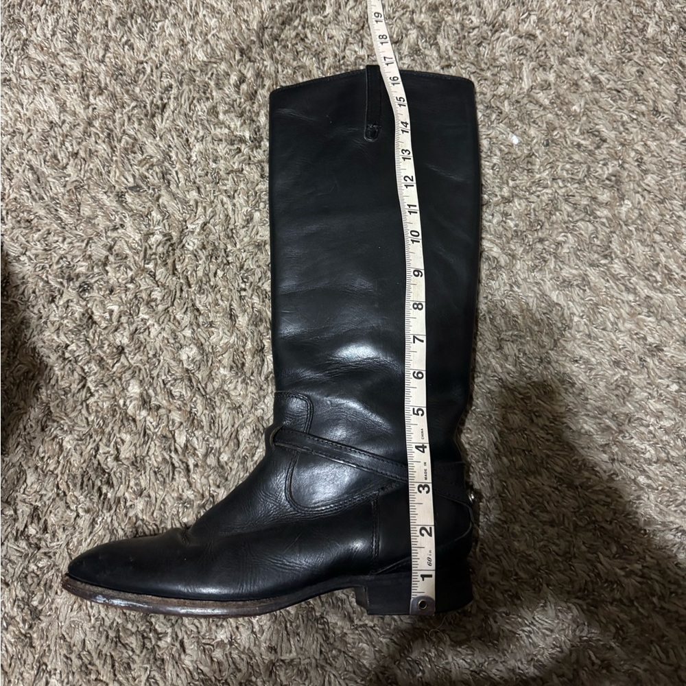Frye Black Over the Knee Leather Boots - Picture 9 of 9